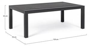 Tavolino 120x70x43h cm Kledi Antracite