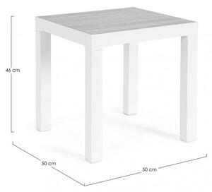 Tavolino 50x50x46h cm Kledi Bianco