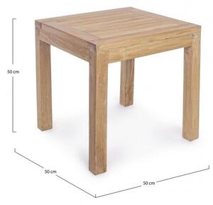 Tavolino 50x50x50h cm Quadro Teak