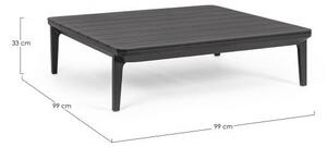Tavolino 99x99x33h cm Matrix Antracite