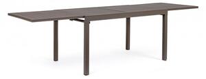 Tavolo Allungabile da Giardino 135-270x90x75h cm Pelagius Coffee