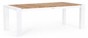 Tavolo Allungabile da Giardino 228-294x100x75h cm Cameron Bianco