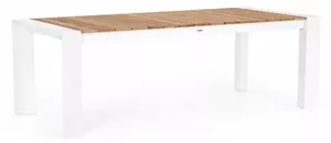 Tavolo Allungabile da Giardino 228-294x100x75h cm Cameron Bianco