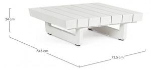Tavolino 73,5x73,5x24h cm Modulare Infinity Bianco