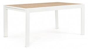 Tavolo Allungabile da Giardino 160-240x100x75h cm Belmar Bianco