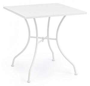 Tavolo da Giardino 70x70x71h cm Kelsie Bianco