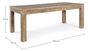 Tavolo 200x90x76h cm Kaily