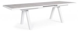 Tavolo Allungabile da Giardino 205-265x103x78h cm Krion Bianco