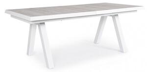Tavolo Allungabile da Giardino 205-265x103x78h cm Krion Bianco
