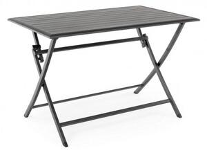 Tavolo Pieghevole da Giardino 110x70x71h cm Elin Antracite