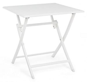 Tavolo Pieghevole da Giardino 70x70x71h cm Elin Bianco