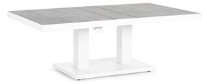 Tavolo da Giardino 140x85x49-72h cm Truman Bianco