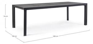 Tavolo da Giardino 220x100x74h cm Mason Antracite
