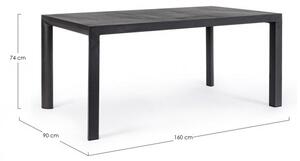 Tavolo da Giardino 160x90x74h cm Mason Antracite