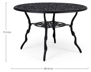 Tavolo da Giardino Ø110x71,5h cm Victoria Antracite