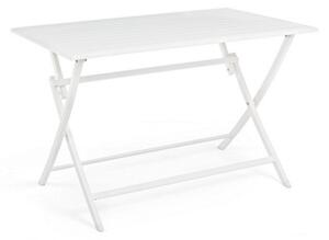 Tavolo Pieghevole da Giardino 110x70x71h cm Elin Bianco