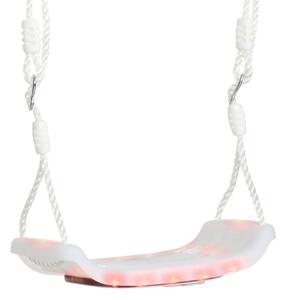 Altalena per Bambini 9-36 Mesi 39x16,5x120-180 cm in PP e PE Bianco
