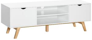 Mobile TV fino a 65” 150x39x50 cm in Truciolato e MDF Bianco