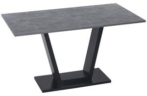 Tavolo da Pranzo per 4-6 persone 140x80x76 cm Piano Effetto Marmo