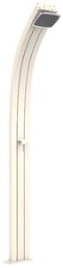 Doccia Solare da Esterno Giardino 25L Miscelatore Arkema Spring Bianco Crema