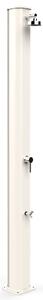 Doccia Solare da Giardino 40L Miscelatore e Lavapiedi Arkema Big Jolly Bianco Crema