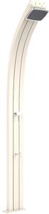 Doccia Solare da Esterno Giardino 30L Miscelatore e Lavapiedi Arkema Spring Bianco Crema