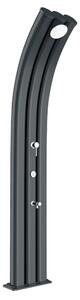 Doccia Solare da Giardino 75L Miscelatore Temporizzato e Lavapiedi Arkema Energy Pro Grigio Antracite