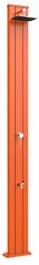 Doccia Solare da Esterno Giardino 30L Miscelatore e Lavapiedi Arkema Spring S Arancio