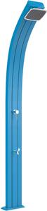 Doccia Solare da Esterno Giardino 30L Miscelatore e Lavapiedi Arkema Spring Blu