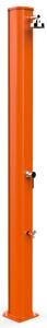 Doccia Solare da Giardino 40L Miscelatore e Lavapiedi Arkema Big Jolly Arancio