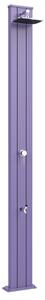Doccia Solare da Esterno Giardino 30L Miscelatore e Lavapiedi Arkema Spring S Viola