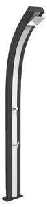 Doccia da Esterno Giardino Miscelatore e Lavapiedi Arkema Spring Fascia Inox Grigio Antracite