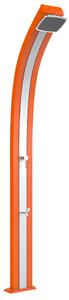 Doccia da Esterno Giardino Miscelatore e Lavapiedi Arkema Spring Fascia Inox Arancio