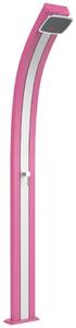 Doccia Solare da Esterno Giardino 25L Miscelatore Arkema Spring Fascia Inox Fuxia