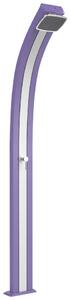 Doccia Solare da Esterno Giardino 25L Miscelatore Arkema Spring Fascia Inox Viola