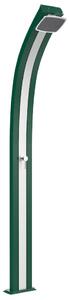 Doccia Solare da Esterno Giardino 25L Miscelatore Arkema Spring Fascia Inox Verde