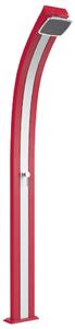 Doccia Solare da Esterno Giardino 25L Miscelatore Arkema Spring Fascia Inox Cherry