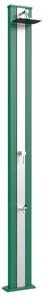 Doccia da Esterno Giardino Miscelatore e Lavapiedi Arkema Spring S Fascia Inox Verde