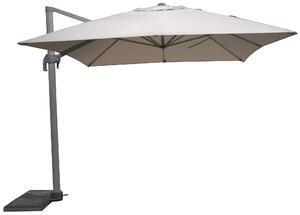 Ombrellone da Giardino Decentrato 3x3m in Alluminio Alba Grigio