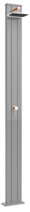Doccia Solare da Esterno Giardino 30L Miscelatore Arkema Spring S Bianco Crema