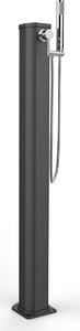 Doccia Solare da Esterno Giardino 20L Miscelatore e Doccetta Mobile Arkema Jolly Go Grigio Antracite