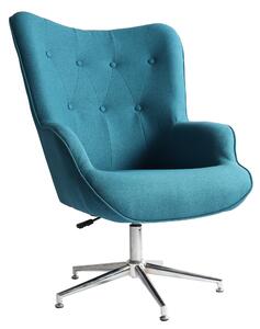 Poltrona 66x73x98/110 cm in Tessuto Silver/Blu