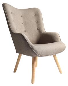 Poltrona 67x76x97 cm in Tessuto Tortora