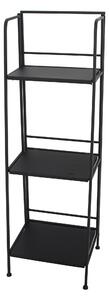 Partavaso 3 Ripiani 35x30x109 cm in Metallo Nero
