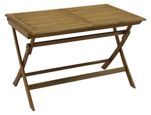 Tavolo Allungabile Pieghevole da Giardino 120/160x70x75 cm in Legno Naturale