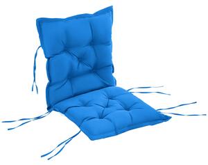Cuscino per Sedie da Giardino 100x50 cm in Poliestere Blu