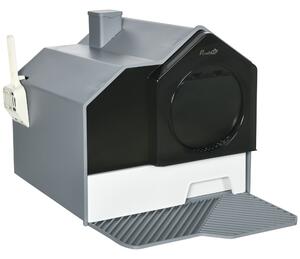 Lettiera per Gatti 47x45x42 cm in PP e ABS Grigio