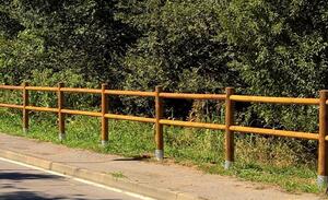 Recinzione con 2 Fori 200xH150 cm in Legno
