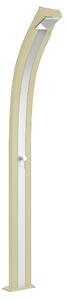 Doccia Solare da Esterno Giardino 25L Miscelatore Arkema Spring Fascia Inox Champagne Bronze