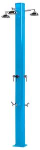 Doccia da Giardino a 3 Soffioni Miscelatore e Lavapiedi Arkema Big Jolly Light Blu